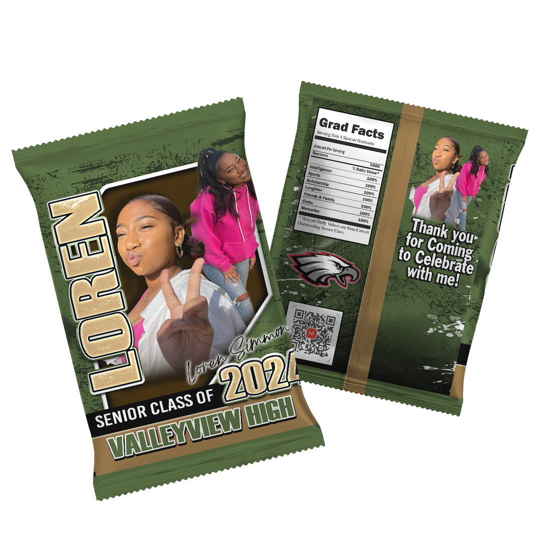Custom Party Favor Chip Bag